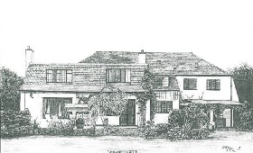Graphite Pencil Drawing House